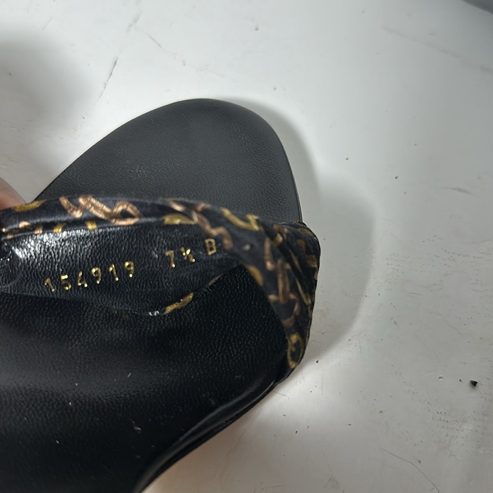 Gucci women’s horsebit accent satin slip on mule heels size 7.5 - Picture 3 of 11